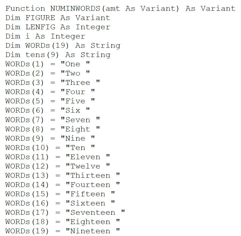 Convert Numbers to Words in Rupees